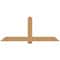 Ekena Millwork Eugene Smooth Timber Gable Bracket, Western Red Cedar, 72"W x 30"H x 1 1/2"D x 5 1/2"F, 10/12 Pitch GBW072X30X0206EUG00SWR - alternate 1
